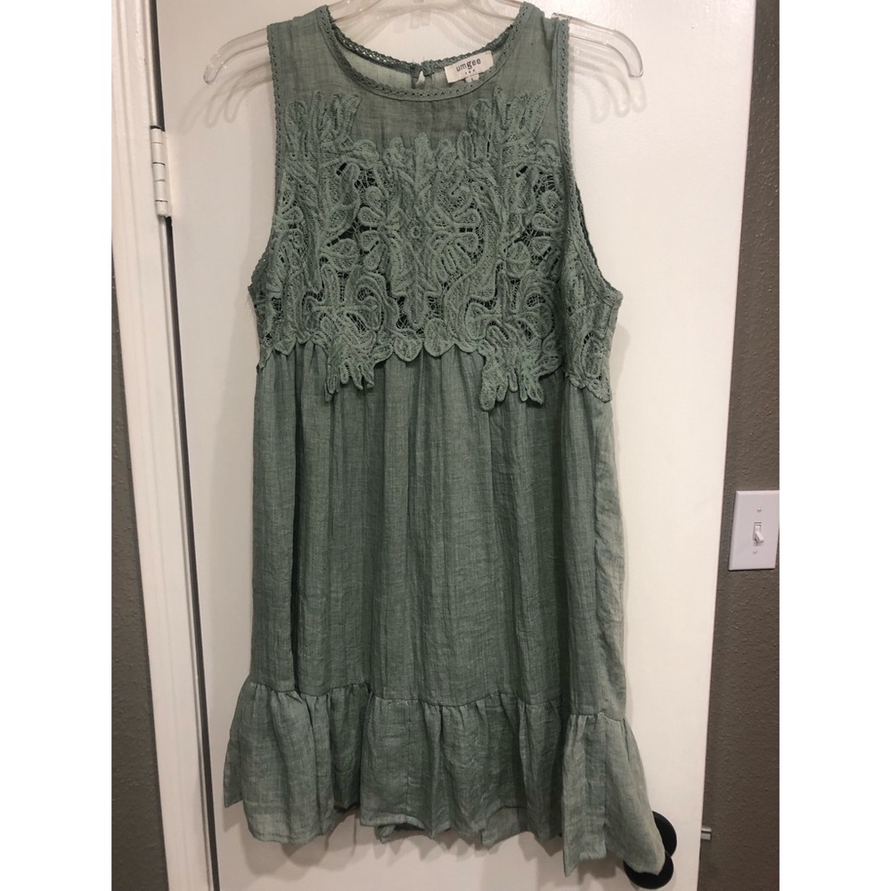 Green umgee dress